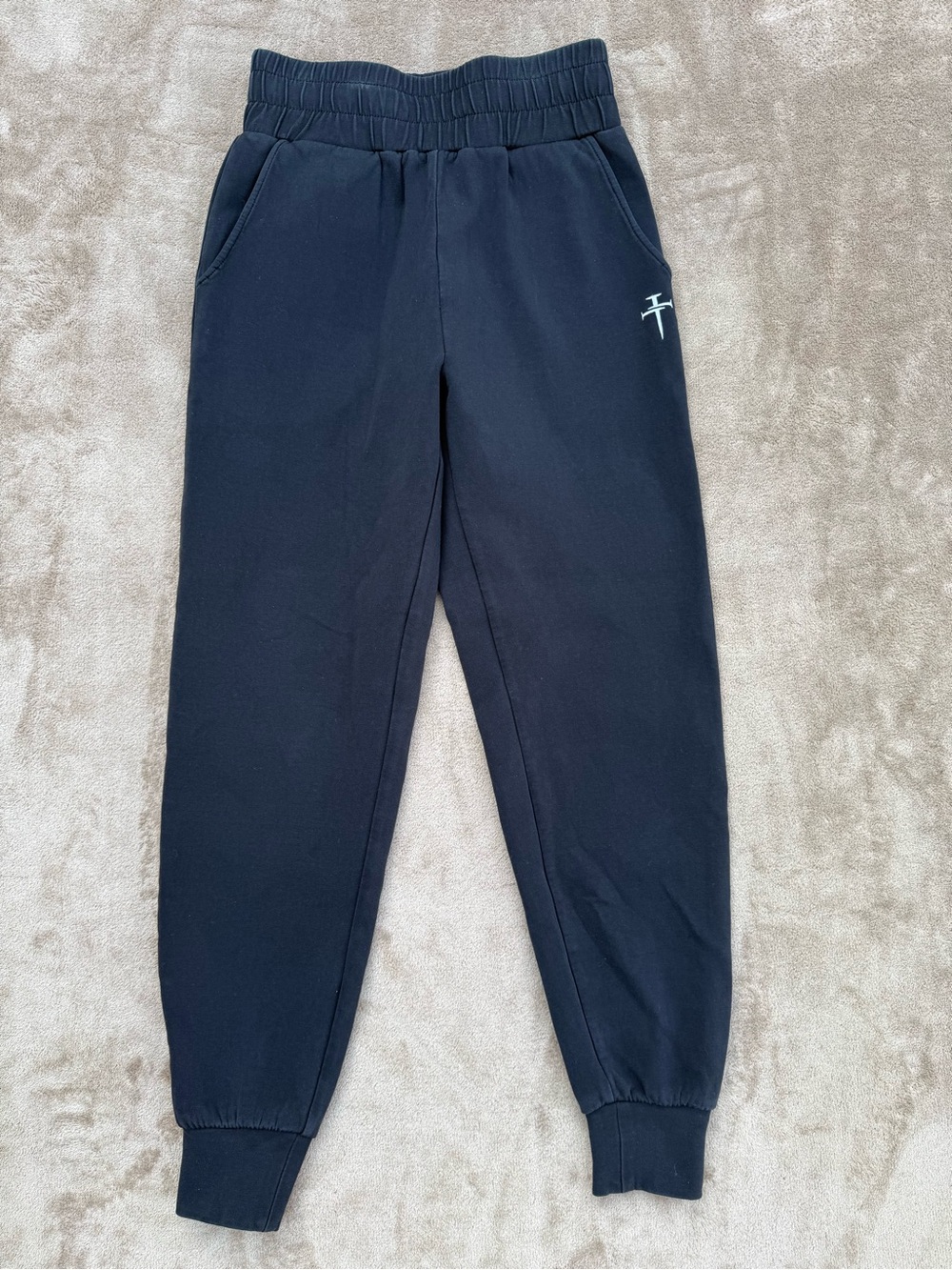 Three Nails black joggers